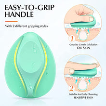 Load image into Gallery viewer, Skin Care Shower Bundle of Silicone Body Scrubber and Silicone Face Scrubber
