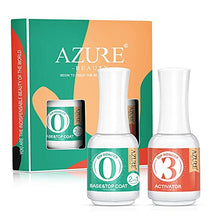 Load image into Gallery viewer, 2 in 1 Dip Powder Base &amp; Top Coat with Activator Dip Powder Liquid Set for Dipping Powder Nail Kit,0.5oz/Bottle,Fast Dry,No Nail Lamp Needed

