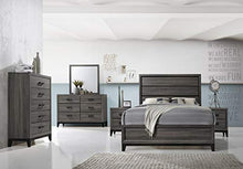 Load image into Gallery viewer, Kings Brand Furniture – Ambroise 6-Piece King Size Bedroom Set, Grey/Black. Bed, Dresser, Mirror, Chest &amp; 2 Night Stands
