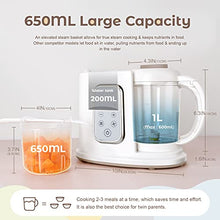 Load image into Gallery viewer, Kwasyo Baby Food Maker, 4 in 1 Processor Baby Food Steamer and Blender, Puree Machine &amp; Milk Warmer, | Constant Temperature | Rapid Heating | with 22 Oz Separate Steaming Cup -BPA-free Tritan Material
