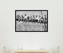 Load image into Gallery viewer, Amanti Art Framed Home Wall Art Prints | Lunch on a Skyscraper, 1932 by Charles C. Ebbets | Modern Contemporary, Casual, Classic Decor, LargeDSW, Black
