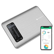 Load image into Gallery viewer, Etekcity Smart Food Nutrition Scale, Digital Grams and Ounces for Weight Loss, Baking, Cooking, Keto and Meal Prep, Large, Stainless Steel
