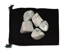 Load image into Gallery viewer, Healing Crystals India Chakra Crystals Healing Stones Natural Crystals Gemstones Spiritual Stones Reiki Healing Chakra Balancing Metaphysical Healing Polished Tumbled Stones (10, Rainbow Moonstone)
