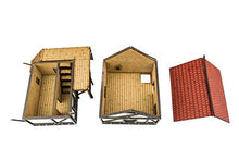 Load image into Gallery viewer, War World Gaming Medieval Town Cottage, Townhouse &amp; Barn Set (Painted / unpainted) &amp; Resin Accessories – 28mm/Heroic Fantasy Wargaming Terrain
