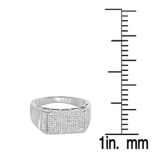 Load image into Gallery viewer, Dazzlingrock Collection 0.85 Carat (ctw) Round White Diamond Mens Flashy Hip Hop Pinky Ring, Sterling Silver, Size 12.5
