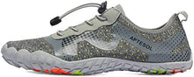 Load image into Gallery viewer, APTESOL Mens Athletic Water Shoes Barefoot Beach Inspired, No.919-grey, Size 8.0
