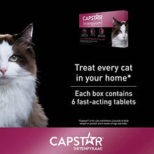 Load image into Gallery viewer, Capstar Fast-Acting Oral Flea Treatment for Cats, 6 Doses, 11.4mg (2-25 Lbs)
