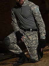 Load image into Gallery viewer, HARGLESMAN Mens Tactical Suits Military BDU Uniforms Set Camo Tops Shirts and Pants Fitting Practical Painball Comfortable Work Shooting Hiking Hunting Outdoor Plus Size Jungle 2XL for Big Tall
