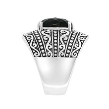 Load image into Gallery viewer, Effy 925 Sterling Silver Onyx Ring, 3.9 TCW IRS0H136XX
