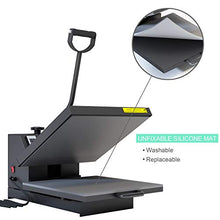 Load image into Gallery viewer, PowerPress Industrial-Quality Digital Sublimation Heat Press Machine for T Shirt, 15x15 Inch, Black

