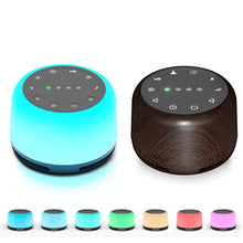 Load image into Gallery viewer, Anescra White Noise Machine with Rechargeable Battery Night Light for Baby Adults Kids, Portable Sleep Sound Machine for Home, Office, Travel
