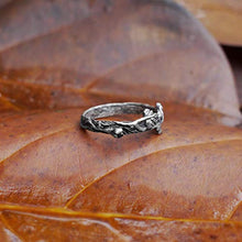 Load image into Gallery viewer, Moonstone Ring Set"Cleo + Mio", Sterling Silver and Solid Gold womens rings, gifts for women, anniversary gifts, engagement rings set
