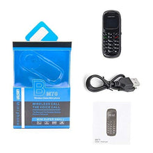 Load image into Gallery viewer, Unlocked Bluetooth Mini Mobile Phones-BM70 GSM Bluetooth Handset Phone Earphone Dialer Support Nano SIM Card 0.66inch(Black)
