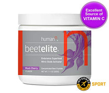 Load image into Gallery viewer, HumanN BeetElite Superfood Concentrated Beet Powder Nitric Oxide Boosting Athletic Endurance Supplement (Black Cherry Flavor, 7.1-Ounce)
