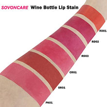 Load image into Gallery viewer, SOVONCARE 6 Color Wine Lip Tint, Matte Liquid Lipstick Waterproof Natural Lip Stains Set Long Lasting Wine Bottle Lip Gloss Makeup Gift Idea for Girls &amp; Women
