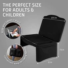 Load image into Gallery viewer, Folding Lap Desk, Laptop Desk, Breakfast Table, Bed Table, Serving Tray - The lapdesk Contains Extra Storage Space and dividers &amp; Folds Very Easy, Great for Kids, Adults, Boys, Girls (Black)

