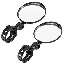 Load image into Gallery viewer, Accmor Bike Mirrors,2pcs Bicycle Cycling Rear View Mirrors, Adjustable 360 Rotatable Handlebar Glass Rearview Bicycle Mirrors for Road Mountain Bike
