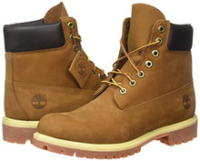 Load image into Gallery viewer, Timberland Men's 6 inch Premium Waterproof Boot, Rust Nubuck, 9.5
