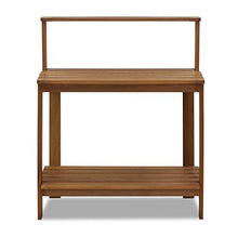 Load image into Gallery viewer, Furinno FG17478 Tioman Outdoor Patio Furniture Hardwood Potting Bench, Natural
