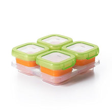 Load image into Gallery viewer, OXO Tot Baby Blocks Freezer Storage Containers 4-Ounce, Set of 8, Clear
