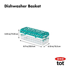 Load image into Gallery viewer, OXO Tot Dishwasher Basket for Bottle Parts &amp; Accessories, Teal
