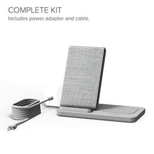 Load image into Gallery viewer, iOttie iON Wireless Duo 10W Stand + 10W Pad Qi-Certified Charger Compatible with iPhone and Samsung Galaxy | Includes Power Cable &amp; Adapter | Light Grey
