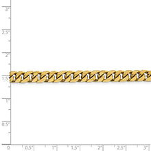 Load image into Gallery viewer, 14k Yellow Gold 6.25mm Solid Miami Cuban Chain Anklet Ankle Beach Bracelet X Inch Necklace Pendant Charm Curb Domed Fine Jewelry For Women Gifts For Her
