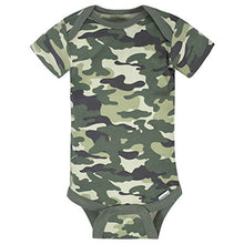 Load image into Gallery viewer, Gerber Baby Boys' 8-Pack Short Sleeve Onesies Bodysuits, Tiger Green, Newborn
