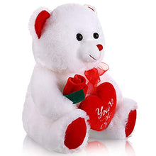 Load image into Gallery viewer, Plush Stuffed Animals 10 Inch Cute Plush Animals Holding Red Heart Soft Plush Toy for Valentine's Day, Wedding, Anniversary, Mother's Day, Birthday Present (Teddy Bear)
