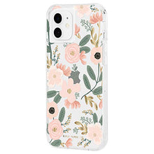 Load image into Gallery viewer, Rifle Paper Co - Case for iPhone 12 Mini (5G) - 10 ft Drop Protection - Gold Foil Elements - 5.4 Inch - Wild Flowers

