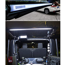 Load image into Gallery viewer, LE-JX Led Rear Glass Lift Gate Dome Light Bar for Wrangler 2007-2018 - JK JKU, 2018-2020 JL JLU, 1997–2006 TJ Rear Cargo Tailgate Light Led Liftgate Dome Light Bar,Lighting Adjustable with Remote
