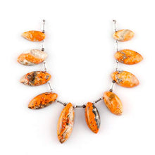 Load image into Gallery viewer, Natural Bumble Bee Stone, Jasper Crystals Gemstones DIY Jewelry Making Project Supply, Energy Chakra Healing Crystals, Tear Mini Mala Strand, Mother's Day Special
