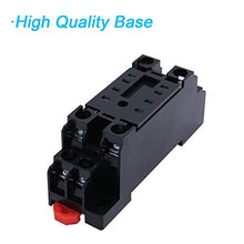 Load image into Gallery viewer, mxuteuk 2pcs HH52P DC 24V Coil 8 Pin 5A DPDT LED Indicator Electromagnetic Power Relay, with Base, with DIN Rail Slotted Aluminum
