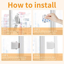 Load image into Gallery viewer, Child Proof Window Sliding Door Lock 2 Grey Packs (Suit for Working Space over 0.42in and under 1.18in) Security Your Baby Safe and Protect Kid outof Dangerous at Home (2, Grey)
