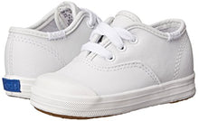 Load image into Gallery viewer, Keds Champion Lace Toe Cap Sneaker (Infant/Toddler),White,1 Infant M
