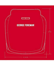 Load image into Gallery viewer, George Foreman Non-Stick Copper Infused Coating 2 Serving Grill &amp; Panini Press
