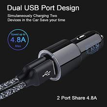 Load image into Gallery viewer, Car Charger Fast Charge,3Pack 4.8A Rapid Car Phone Charger Cigarette Lighter USB Charger for iPhone 13 12 11 Pro Max SE XR XS X 8 7,Samsung Galaxy S21 S20 A12 A32 A42 A51 A21 A71 S10 S9 S8 S7,Android
