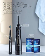 Load image into Gallery viewer, Fairywill Electric Toothbrush Powerful Sonic Cleaning - ADA Accepted Rechargeable Toothbrush with Timer, 5 Modes, 3 Brush Heads, 4 Hr Charge Last 30 Days Whitening Toothbrush for Adults and Kids Black
