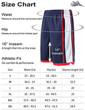Load image into Gallery viewer, Liberty Imports Pack of 5 Men's Athletic Basketball Shorts Mesh Quick Dry Activewear with Pocket (Large, Edition 3)
