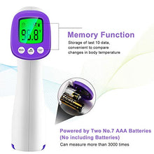 Load image into Gallery viewer, Infrared Forehead Thermometer, Non-Contact Forehead Thermometer for Adult, Kids, Baby, Accurate Instant Readings No Touch Infrared Thermometer with 3 in 1 Digital LCD Display for Face, Ear, Body
