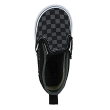 Load image into Gallery viewer, Vans Kids Slip-On V (Infant/Toddler) (Checkerboard) Black/Pewter 6 Toddler
