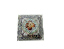 Load image into Gallery viewer, Exquisite A++ Amethyst Flower of Life Chakra Orgone Pyramid Crystal Gemstones
