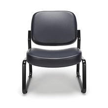 Load image into Gallery viewer, OFM Core Collection Big and Tall Armless Guest and Reception Chair, Anti-Microbial/Anti-Bacterial Vinyl, in Navy
