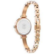 Load image into Gallery viewer, Citizen Women's Eco-Drive Dress Classic Crystal Bangle Watch in Rose-tone Stainless Steel, Mother of Pearl Dial (Model: EM0863-53D)

