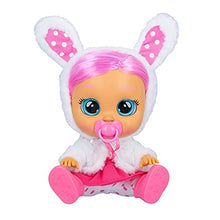 Load image into Gallery viewer, Cry Babies Dressy Coney - 12" Baby Doll | Pink Dress, Bunny Themed White Fluffy Jacket
