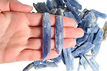 Load image into Gallery viewer, Dey Designs 1/2 LB Blue Kyanite Blades for Jewelry Making - Natural Blue Kyanite Fans Shard - Healing Crystals, Polishing, Wire Wrapping, Wicca &amp; Reiki Crystal Healing
