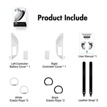 Load image into Gallery viewer, AMVR Touch Controller Grip Anti-Throw Strap Accessories for Oculus Quest 2 with Battery Opening, Adjustable Wrist Knuckle Strap (Gray)
