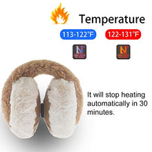 Load image into Gallery viewer, Heated Ear Warmer for Winter Women &amp; Men Running, Electric Ear Muff Soft &amp; Warm, Ear Covers for Cold Weather
