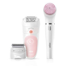 Load image into Gallery viewer, Braun Epilator Silk-épil 5 5-895, Hair Removal for Women, Shaver &amp; Trimmer, Rechargeable, Cordless, Wet &amp; Dry, Cleansing Brush, Beauty Kit &amp; 5 extras
