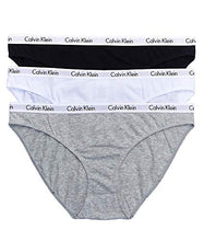 Load image into Gallery viewer, Calvin Klein Women's Carousel Bikini Panty, Black/White/Grey Heather, Large
